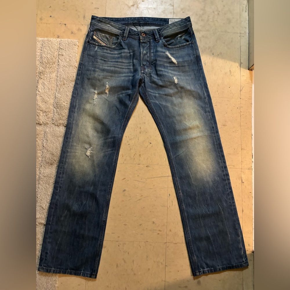Vintage Diesel Jeans Dirty Pants Faded Denim
Distressed Y2K
